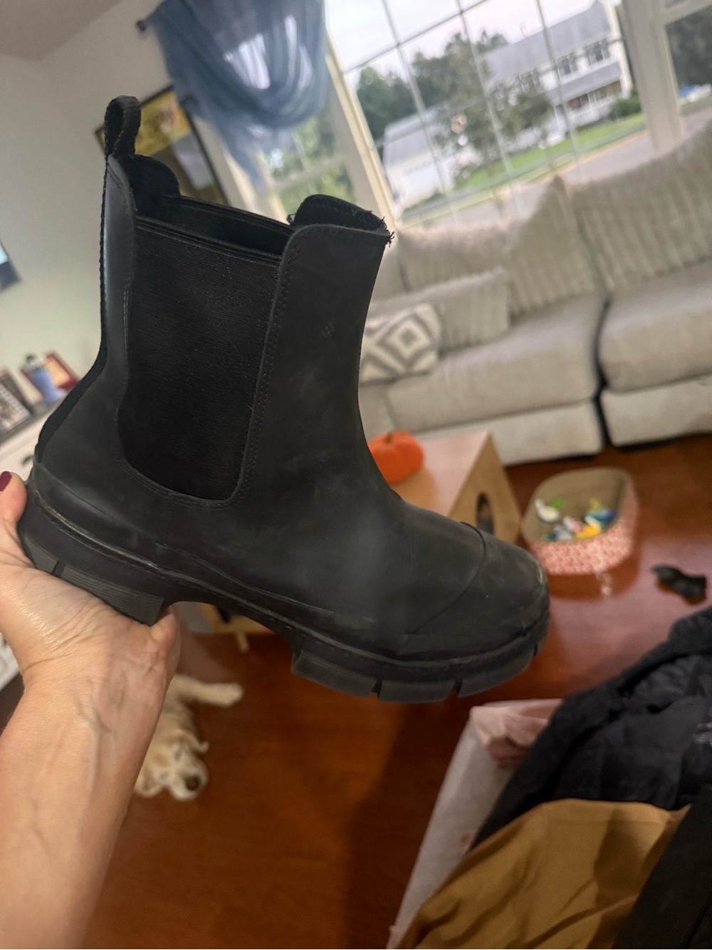 Blondo Black Chunky Chelsea Ankle Boot
